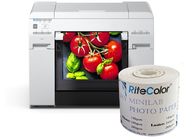 Rolo aquoso lustroso de papel da impressão da tintura do pigmento Minilab da foto seca do Inkjet RC