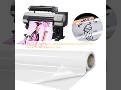 Material de etiqueta de jato de tinta de corante de pigmento impermeável 80mic PET Rainbow Self-adhesive Lable
