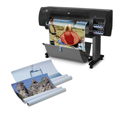 Rolo de papel fotográfico de jato de tinta aquoso de 260 gm RC Luster para impressão Epson