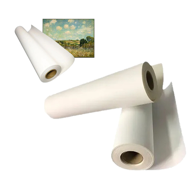 Rolo de tela de poliéster de jato de tinta mate impermeável para impressão de tinta de corante de pigmento