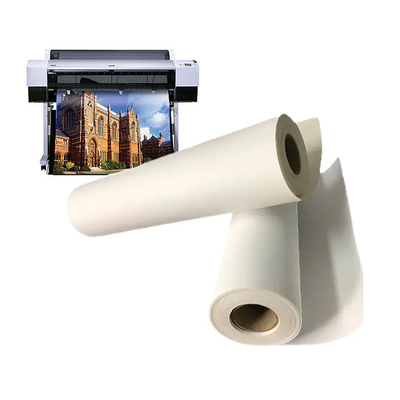 Rolo de tela de algodão de jato de tinta mate aquoso alongado 360 gm