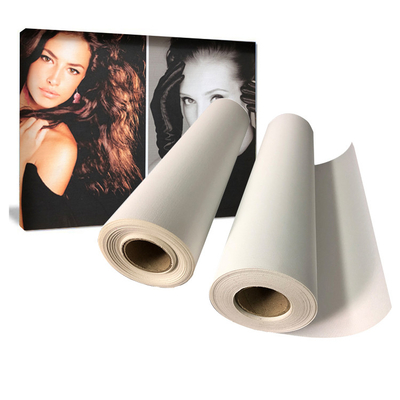 Eco Solvent emoldurado Digital Brilhante em branco Inkjet de algodão de lona rolo 360gsm