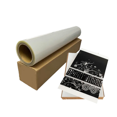 Rolo de filme de jato de tinta de impressão de tela transparente branco-leite à prova d' água de 100 microns