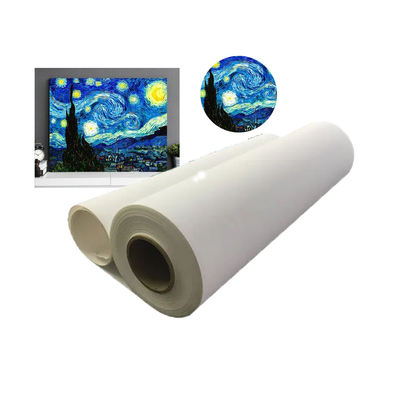 Jato de tinta alongado fácil 100% de algodão puro papel de lona de arte para impressoras de solvente ecológico