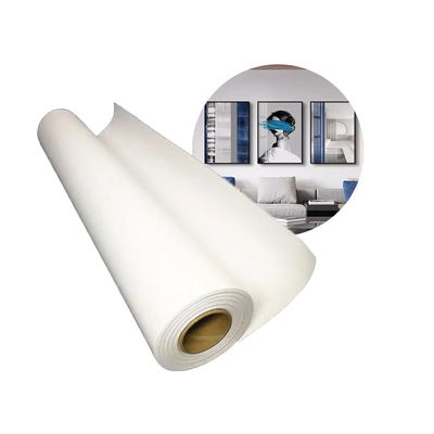 Largo formato de tinta aquosa de jato de tinta mate de papel de lona de algodão poliéster 360 gm para tinta de corante de pigmento