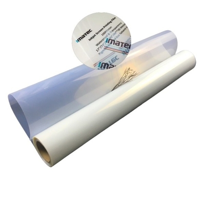 Amostra grátis de filme de jato de tinta transparente e à prova d'água para impressão de tela positiva