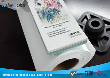 rolo 220gsm de Rolls da lona do poliéster da placa das belas artes 300D para a impressora do grande formato