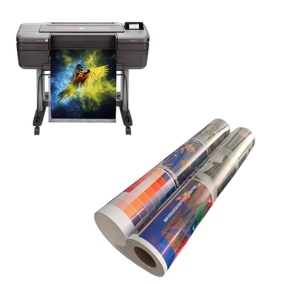 Papel fotográfico revestido com resina brilhante para impressão a jato de tinta de grande formato