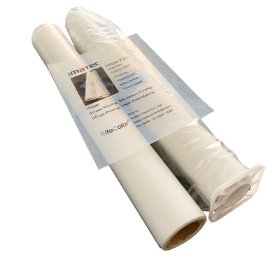 Impressão em tela Película de jato de tinta transparente Película de jato de tinta PET para pigmento e tinta de corante