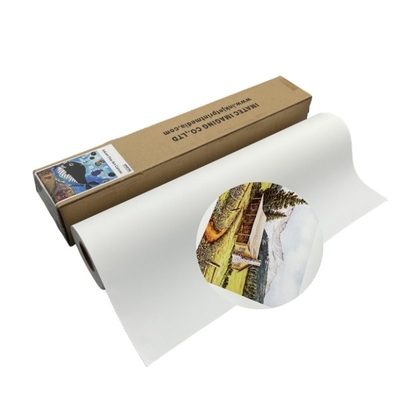 Rolo de tela de jato de tinta de algodão polipropileno impermeável à impressão 360 gm para tinta de pigmento/corante