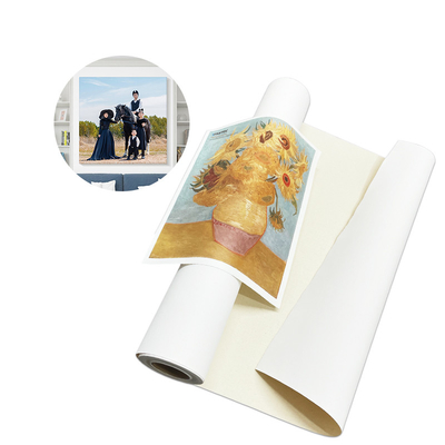 Jato de tinta 360gm Matte 100% algodão papel de lona para impressora Hp