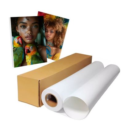 Rolo de papel fotográfico com revestimento de resina