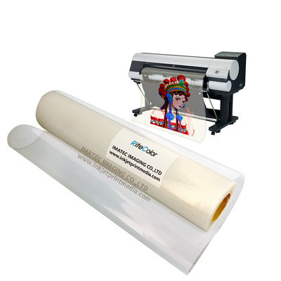 Película PET de jato de tinta transparente e láctea para pigmento e tinta de corante