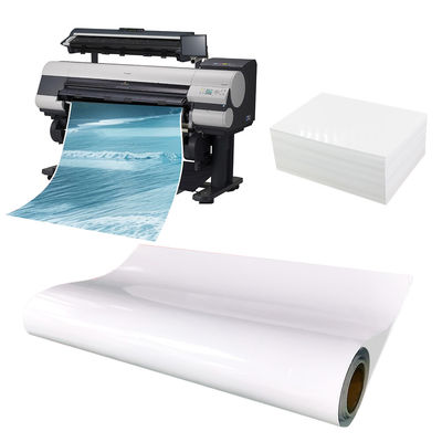 Papel frontal de revestimento brilhante para material de etiqueta