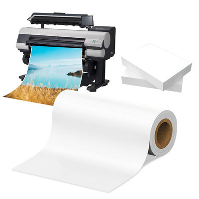 90gm Etiqueta Adesivo Pigmento Tintura Inkjet Matte Coating Papel frontal Para material de etiqueta