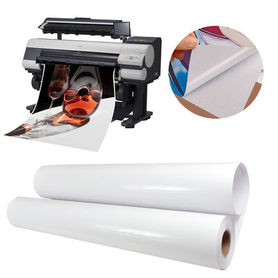 Injetor de tinta 135gm Materiais de etiquetas impermeáveis Papel autoaderente brilhante