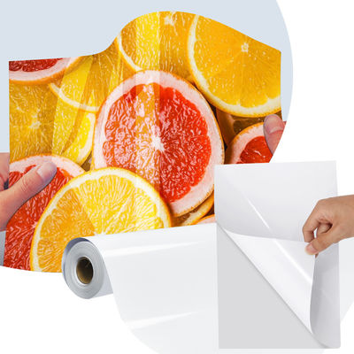 Prémio impermeável auto-aderente etiqueta autocolante papel brilhante 150gm