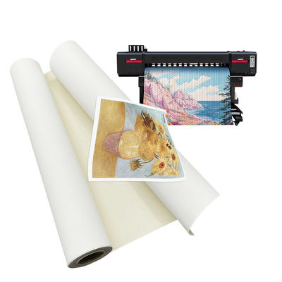 Canvas de algodão de 360 gm de jato de tinta fosco impermeável e anti-craqueamento para corante de pigmento