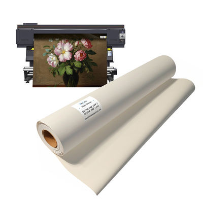 Rolo de tela de algodão puro aquoso 360gm livre de ácido para impressora Canon