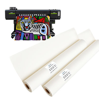 Impressão a jato de tinta com solvente ecológico de alta durabilidade em branco em branco 100% de poliéster