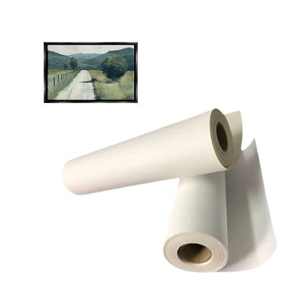 Eco-solvente e impressão de látex de jato de tinta de algodão poliéster tela de textura fina superfície brilhante 380gm