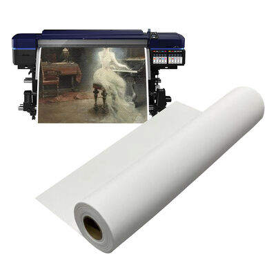 280gm rolos de tela de poliéster impermeável fosco para impressão de arte a jato de tinta de alta resolução