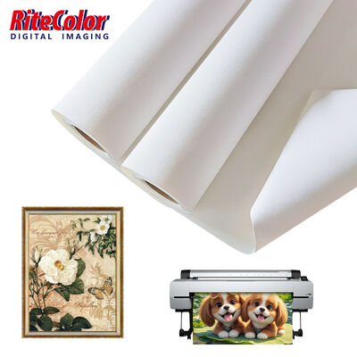 420gm Canvas de jato de tinta de poli-algodão mate à prova d'água para impressão de arte e produção de fotos profissionais