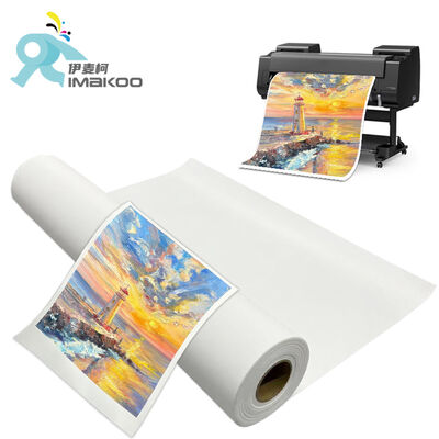 44 polegadas Profissional Fine Art 100% de poliéster de lona rolos de grande formato em branco mate 280gm para impressão de jato de tinta Giclee