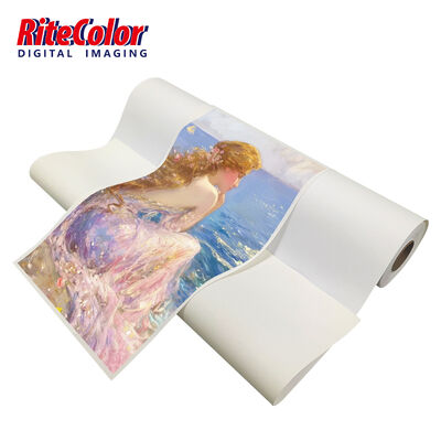 44'' 50'' Secagem Rápida Lona de Polialgodão Fosca de 380gsm para Tintas Eco-solventes Latex UV Ideal para Reprodução de Arte