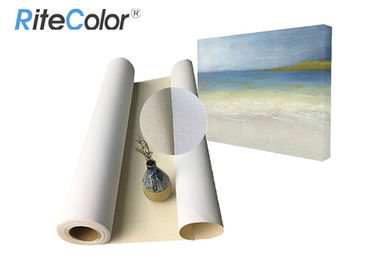 Água - superfície lona/100% imprimível baseada do resíduo metálico de Rolls da lona de arte do algodão do Inkjet