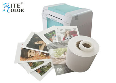 Inkjet lustroso do rolo do papel da foto do laboratório seco branco para a impressora de Noritsu D701 D502