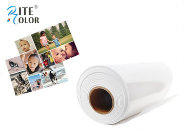 Inkjet revestido do cetim do papel da foto da resina branca brilhante para a impressão fotográfica