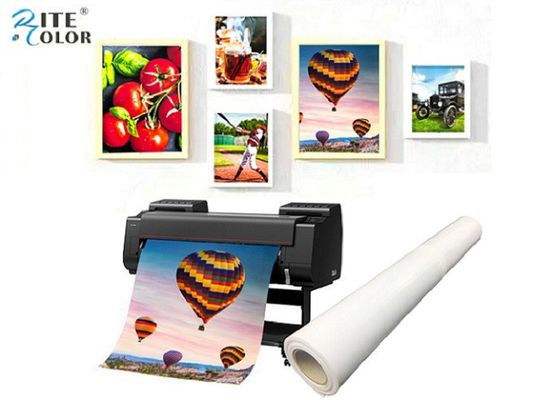 A resina do Inkjet RC revestiu o rolo lustroso do grande formato do papel 190gsm da foto