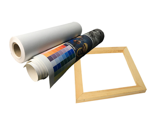 Inkjet largo Matte Poly Cotton Canvas Roll do formato para a impressão de tinta da tintura do pigmento